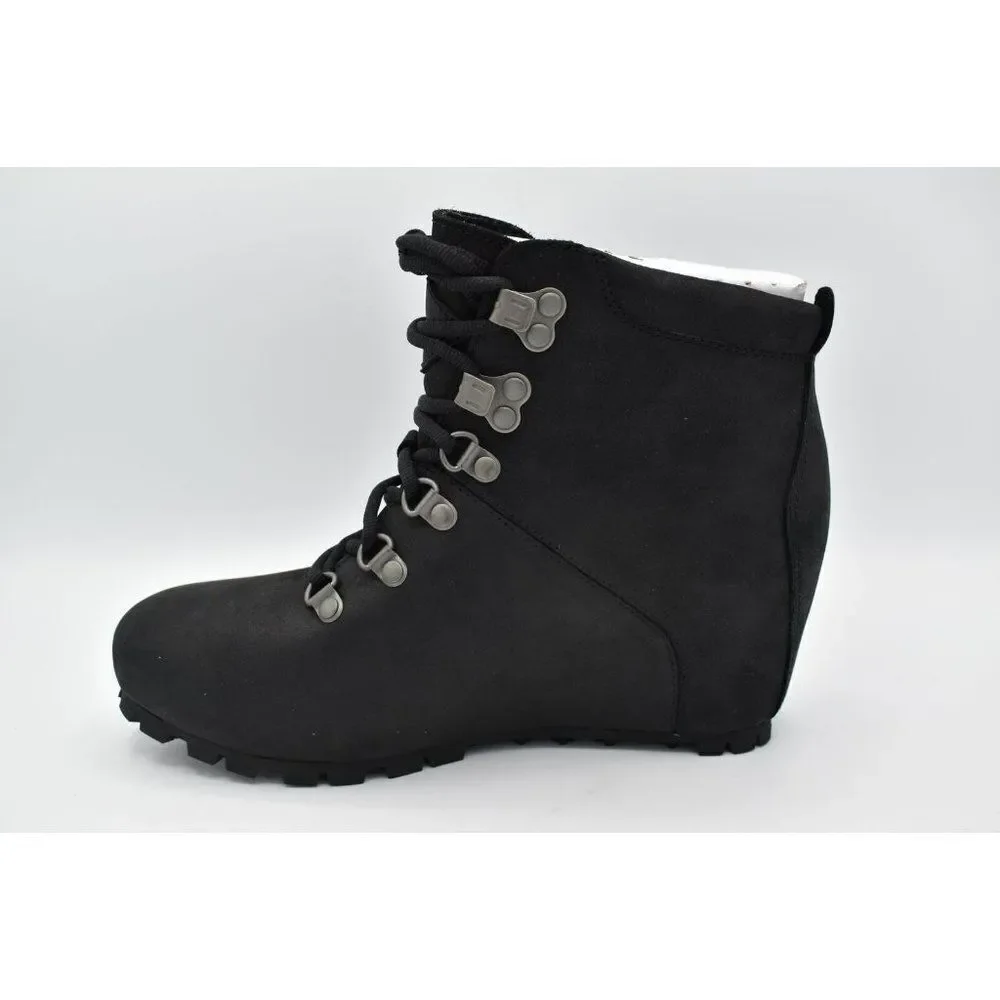Merrell Womens‎ Size 7.5 Tremblant Wilderness Black Wedge Ankle Boots Shoes